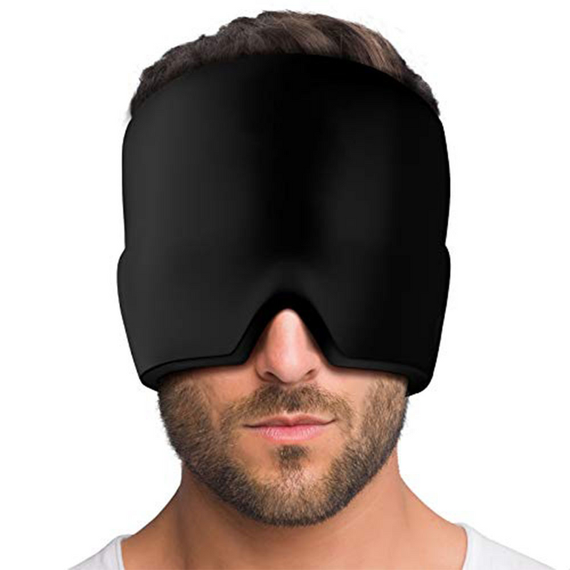 Migraine Relief Hat Cold Therapy Migraine Relief Products Comfortable Head Wrap Ice Pack Eye Mask For Puffy Eyes